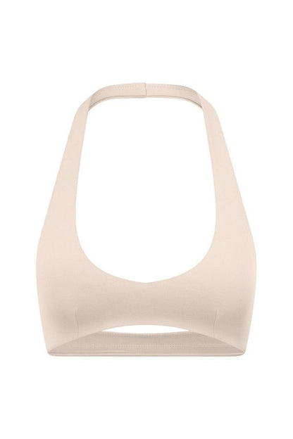 Form Halter Crop | Fawn — packshot