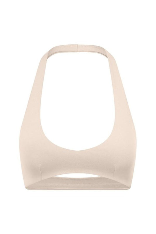 Form Halter Crop | Fawn — packshot