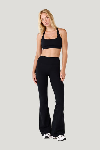 Form Invisible Scrunch Flare Leggings — model front