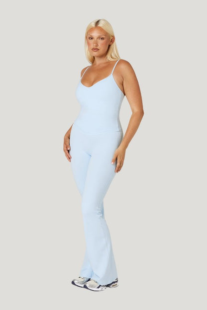 Form Invisible Scrunch Flare Leggings — model side