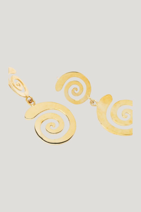 Fortuna Earrings — model side