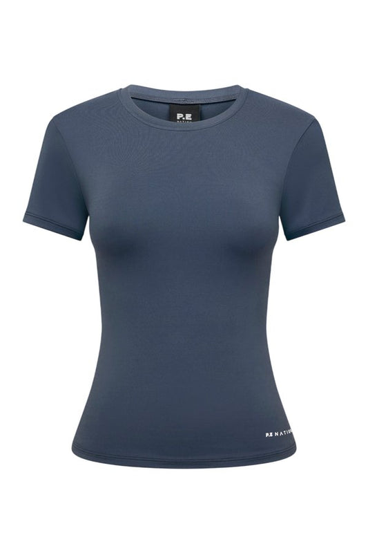 Foundation Short Sleeve Tee In Marine — packshot