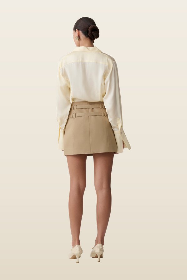 Gia Long Sleeve Satin Shirt — carry 4