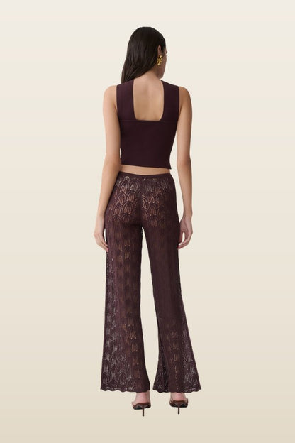 Glinda Crochet Pants — model back