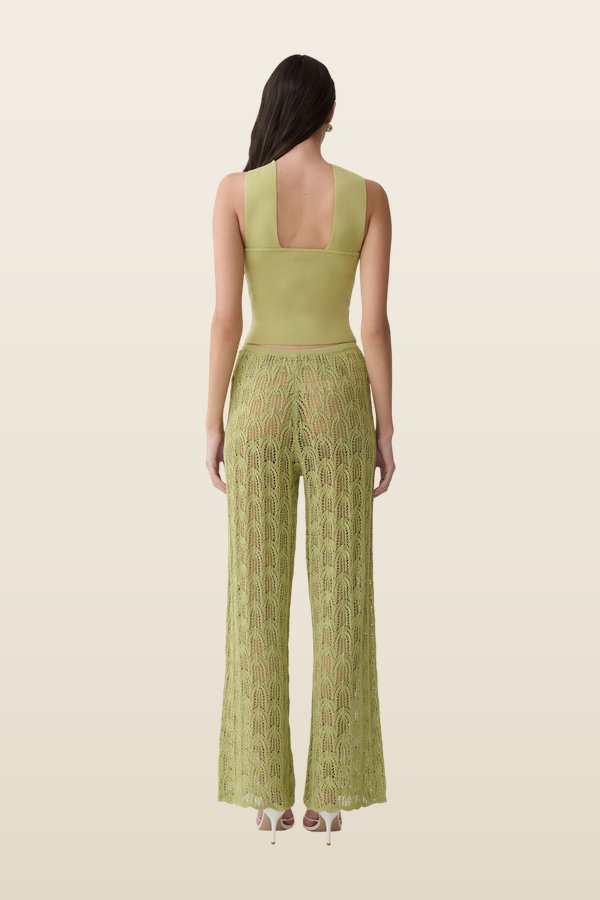 Glinda Crochet Pants — model back