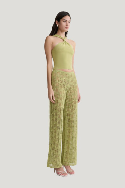 Glinda Crochet Pants — model side