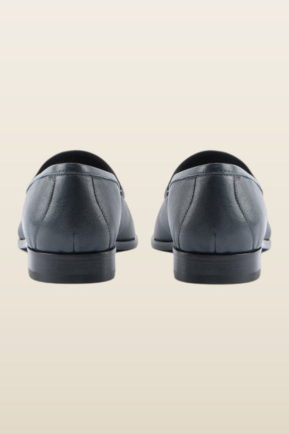 gomper loafer in stone leather — model back