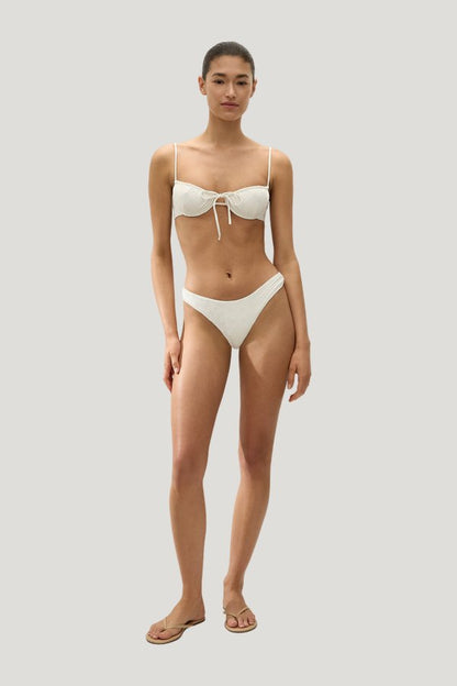 Halo Bikini Bottom Broderie Anglaise — model front