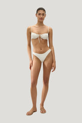 Halo Bikini Bottom Broderie Anglaise — model front