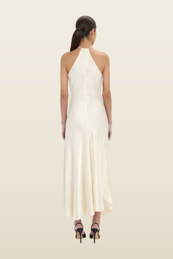 Halter Neck Midi Dress — model back