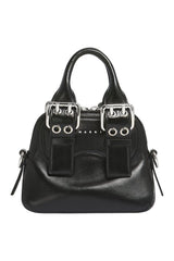 Black leather mini Belte Bag — packshot
