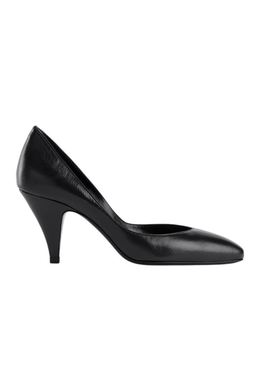 Haze Pump in Black Creased Leather — packshot