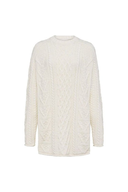 Heritage Cable Sweater | Pearl — packshot