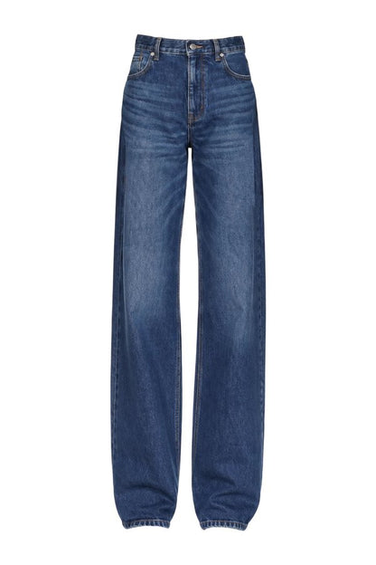 High Waist Jean In Mid Blue Wash — packshot