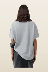 Homme Tee - Light Grey Marle — model back