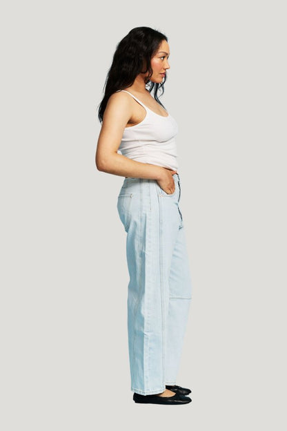 Horseshoe Jeans - Light Wash — model side