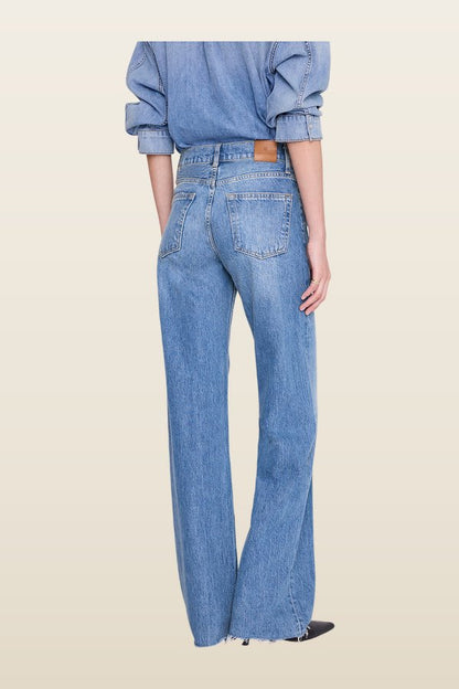 Hugh Jean 34" - Panama Blue — model back