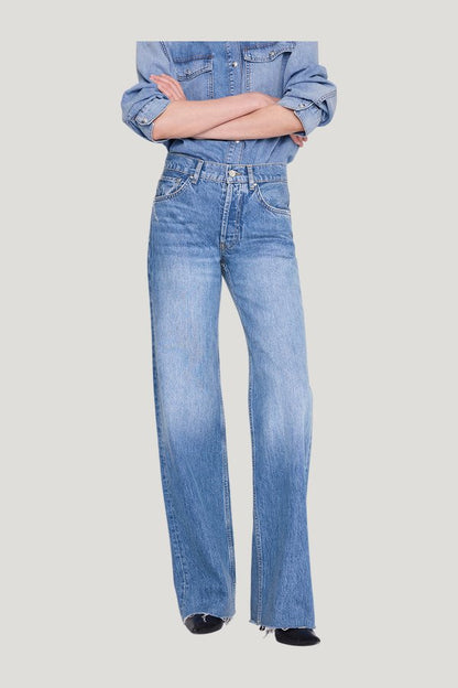 Hugh Jean 34" - Panama Blue — model side