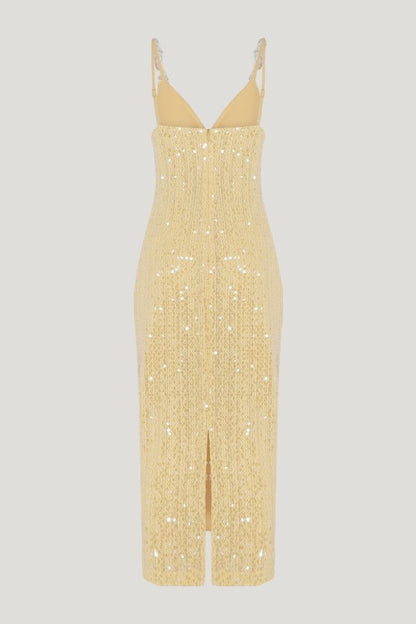 Iara Crochet Flowers Midi Dress — extra