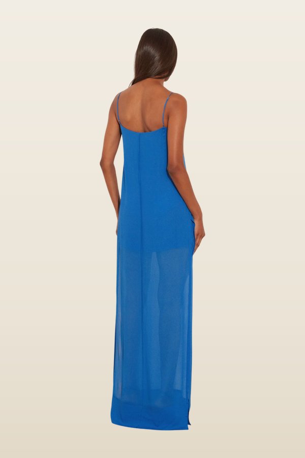 Indigo Dress — model back