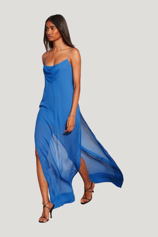 Indigo Dress — model side