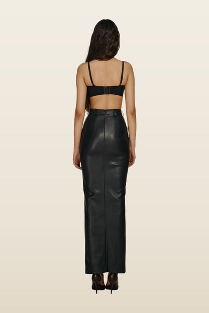 Instinct skirt in Onyx — model back