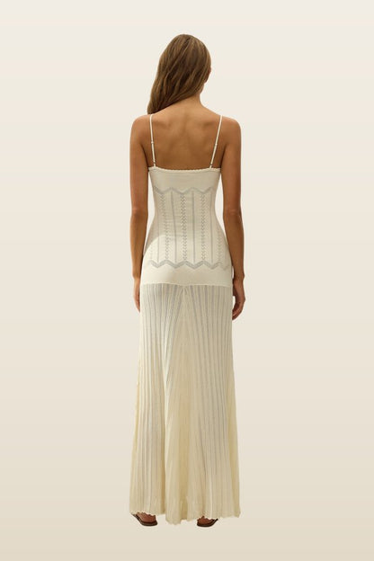 Irene Maxi Dress Maja Pointelle — model back
