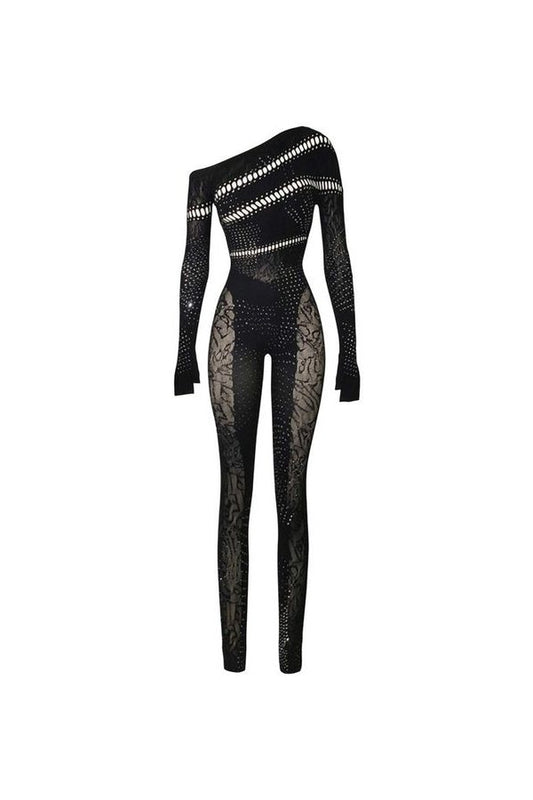 Ivy Long Rhinestone Jumpsuit — packshot