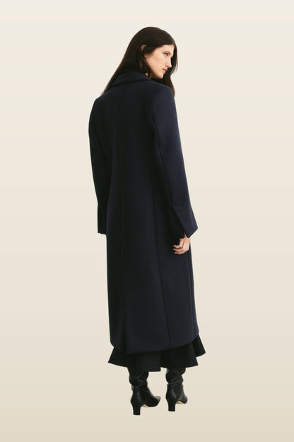 Izmir Long Coat — model back