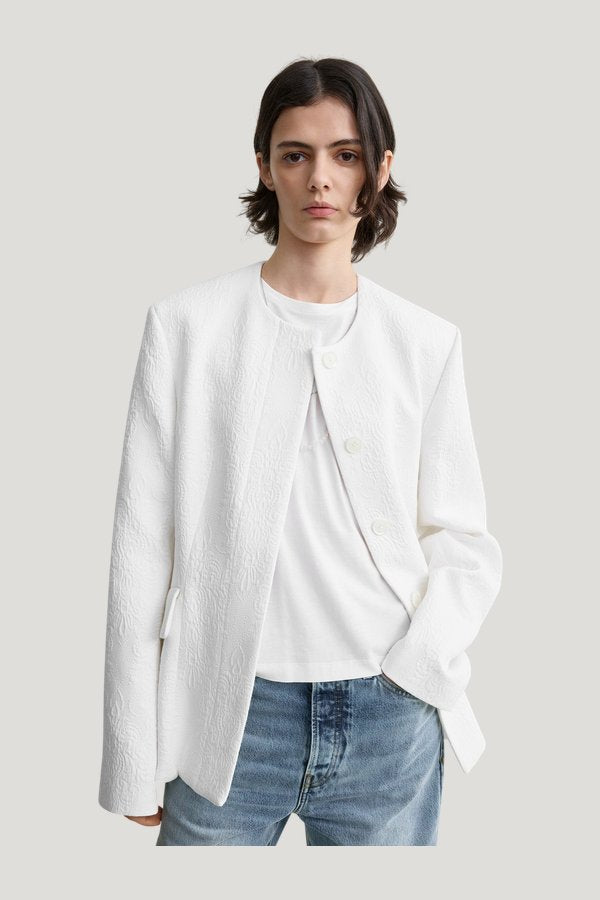 Jacquard cotton jacket optic — extra