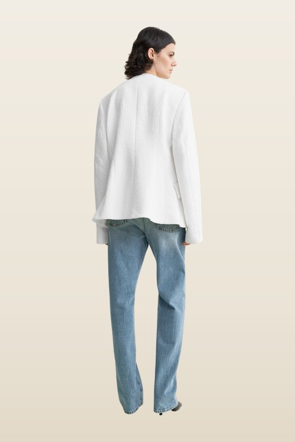 Jacquard cotton jacket optic — model back