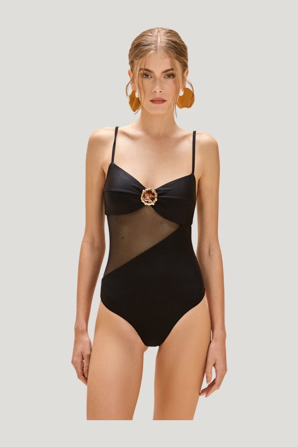 Jade Lycra Tulle Bodysuit — carry 2