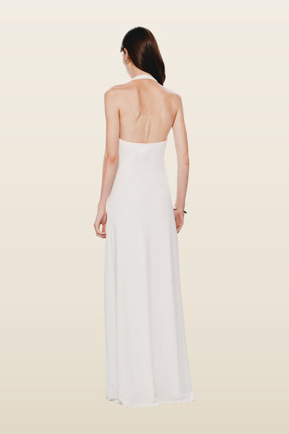 The Jennifer Cupro Dress — model back