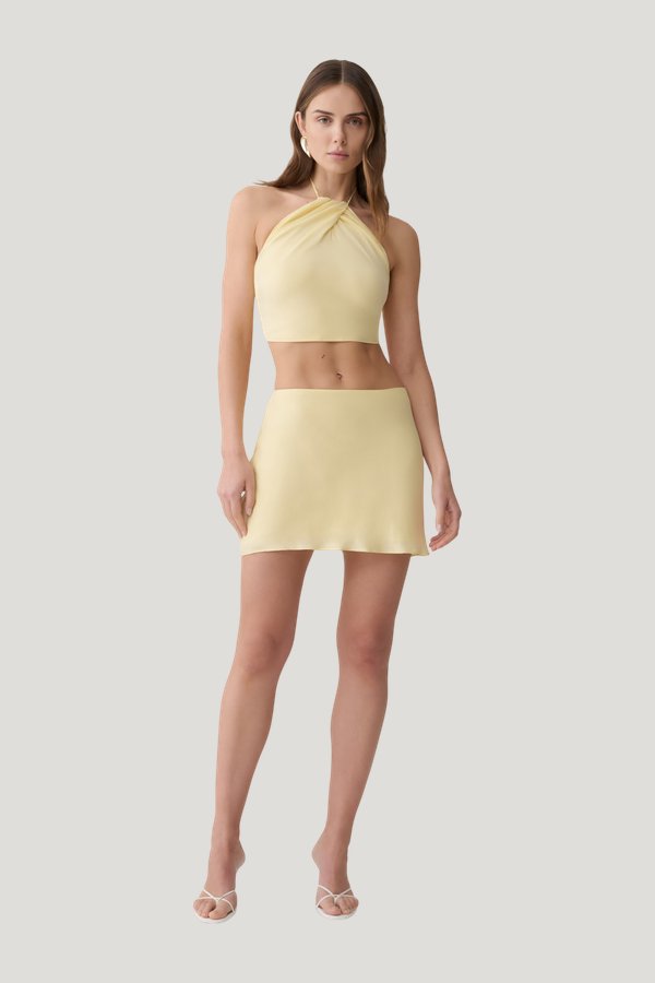 Juliana Cupro Halter Sleeveless Top — carry 2