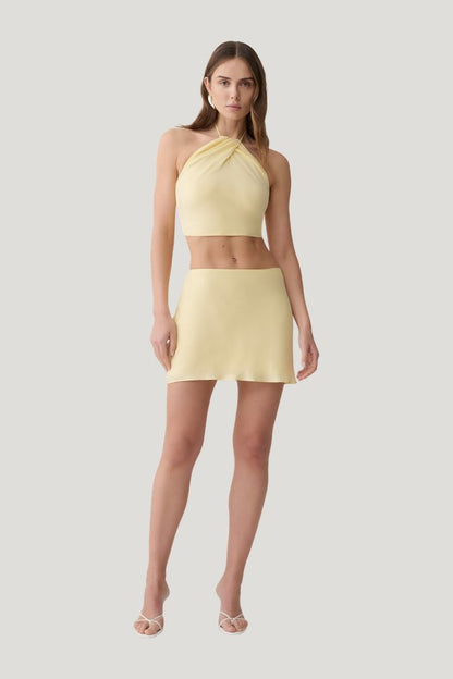 Juliana Cupro Halter Sleeveless Top — carry 2