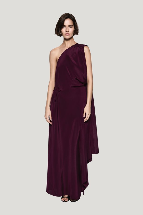 Kaftan Silk Gown — model front