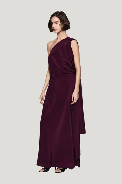 Kaftan Silk Gown — model side