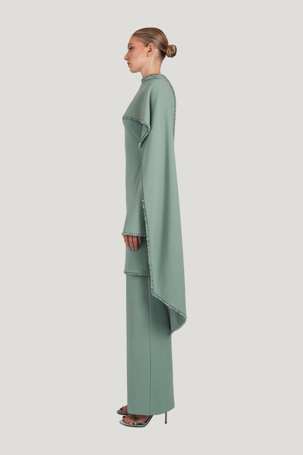 Kahlaa Trousers - Jade — model side