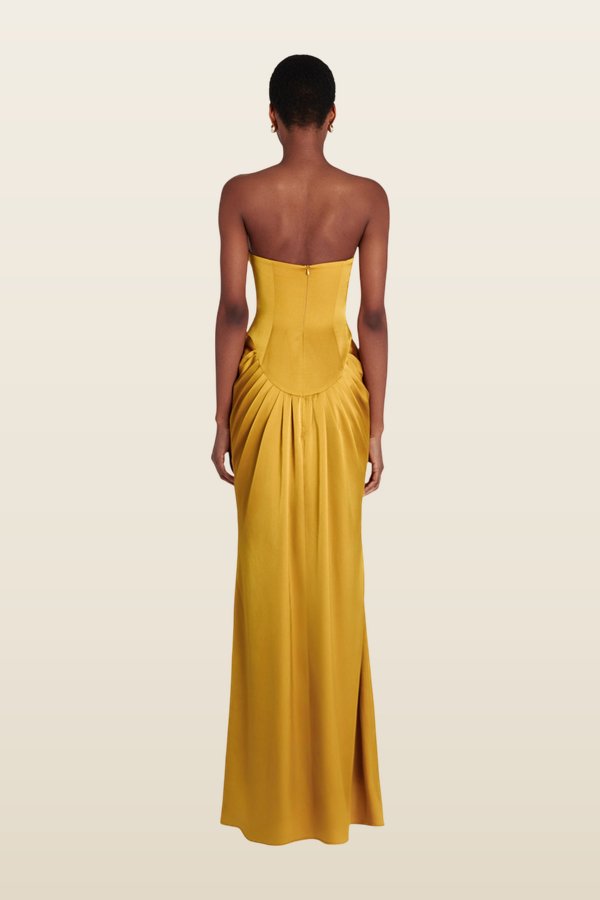 Kanti Dress - Gold — model back