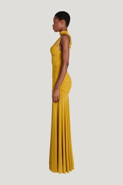 Kantika Dress - Gold — model side