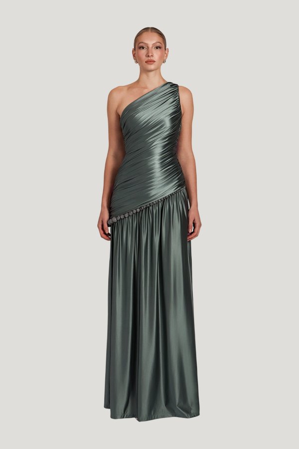 Kasba Dress - Jade — model front