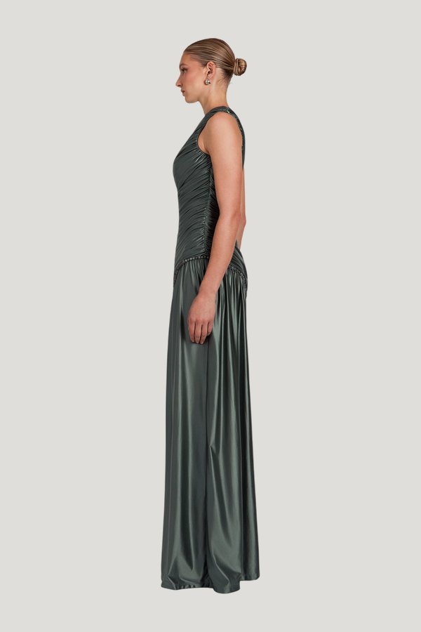 Kasba Dress - Jade — model side