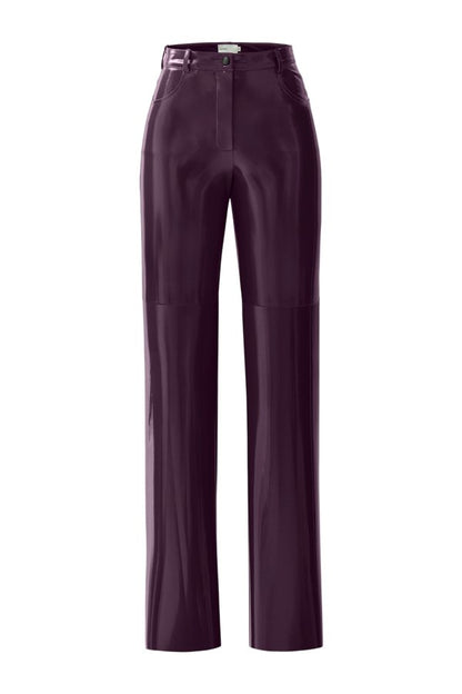 Killa pants in Plum Patent — packshot