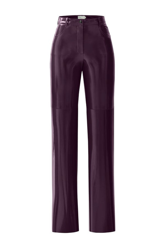 Killa pants in Plum Patent — packshot