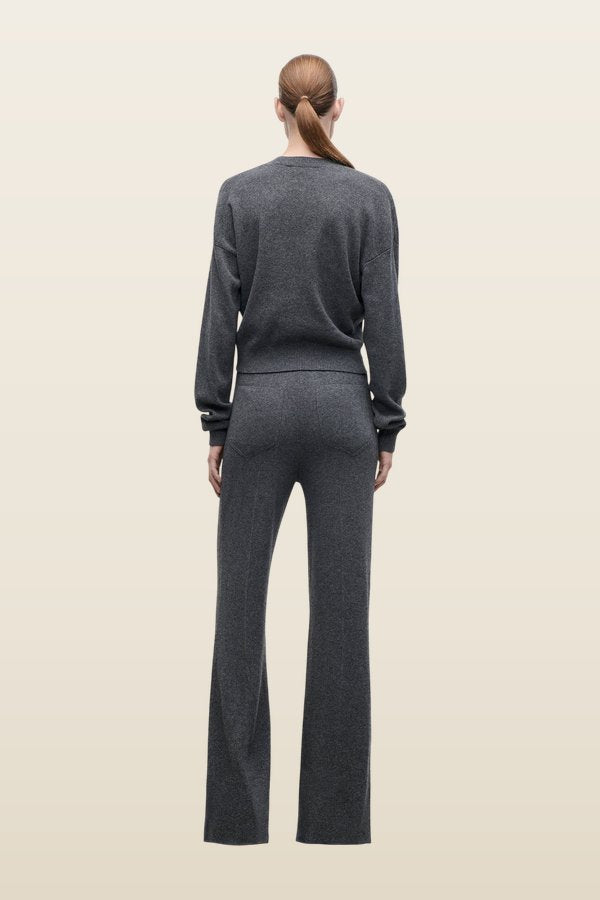 Alina Knitted Trouser — model back