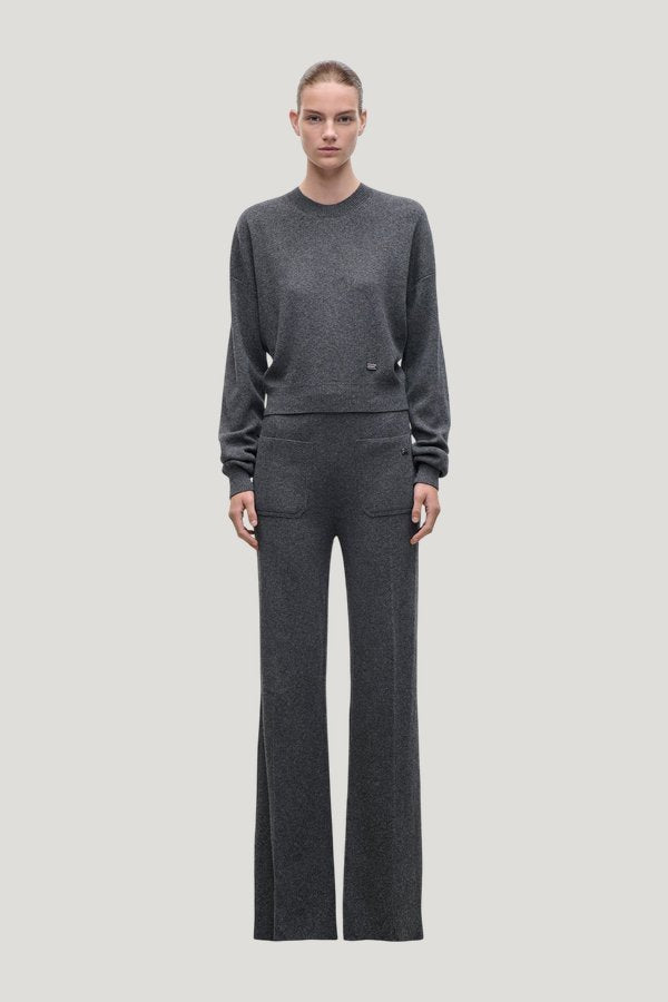 Alina Knitted Trouser — model front