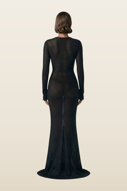The Knit Dress — model back