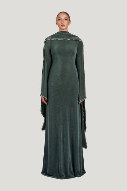 Kryce Dress - Teal — model front