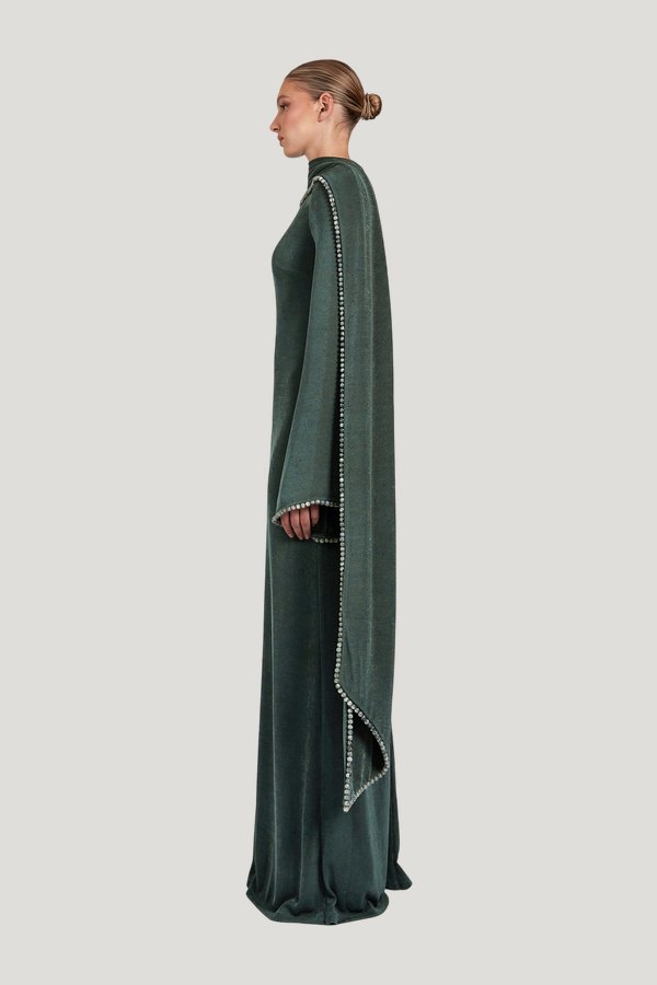 Kryce Dress - Teal — model side