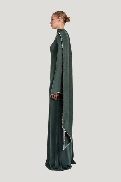 Kryce Dress - Teal — model side